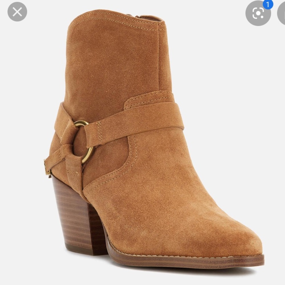 MICHAEL Michael Kors Goldie Suede Western Boot! - Picture 2 of 8